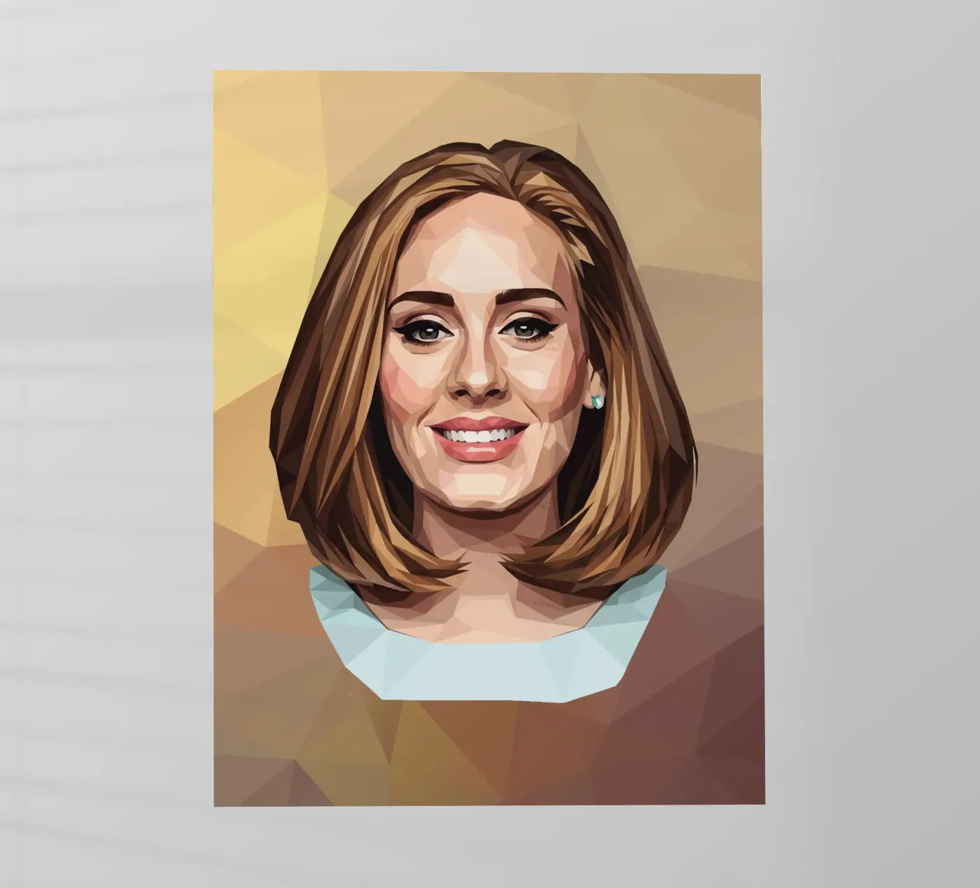 Adele Lowpoly backlit folie van Low Profile