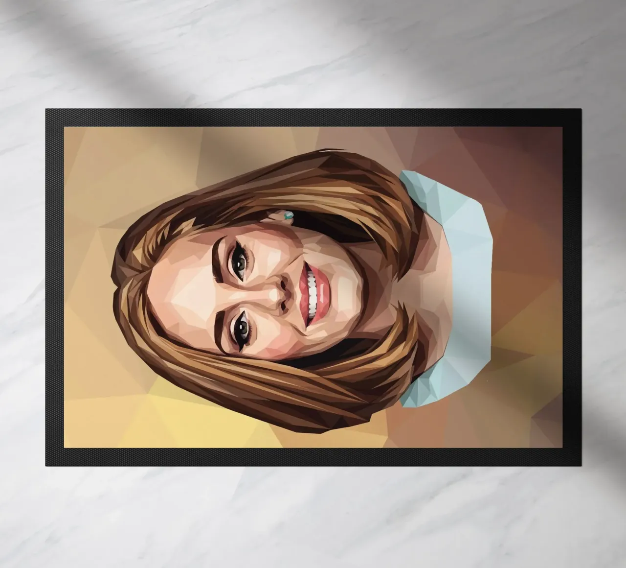 Adele Lowpoly Fußmatte von Low Profile