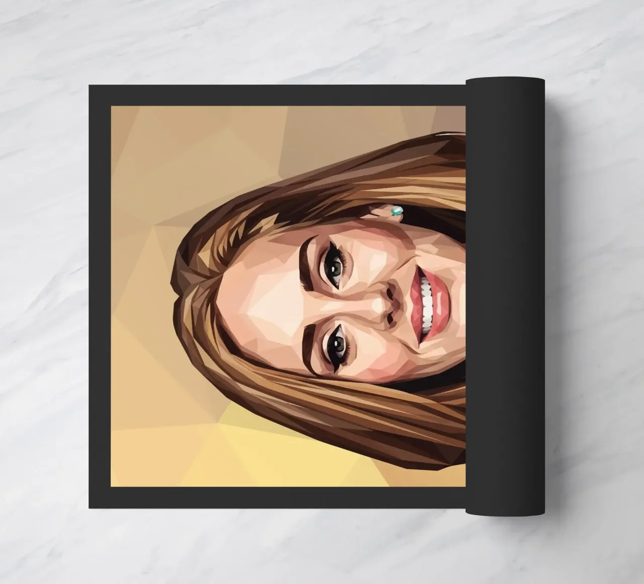 Adele Lowpoly Fußmatte von Low Profile