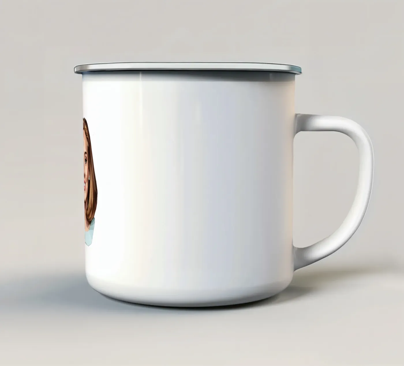 Adele Lowpoly enamel mug by Low Profile