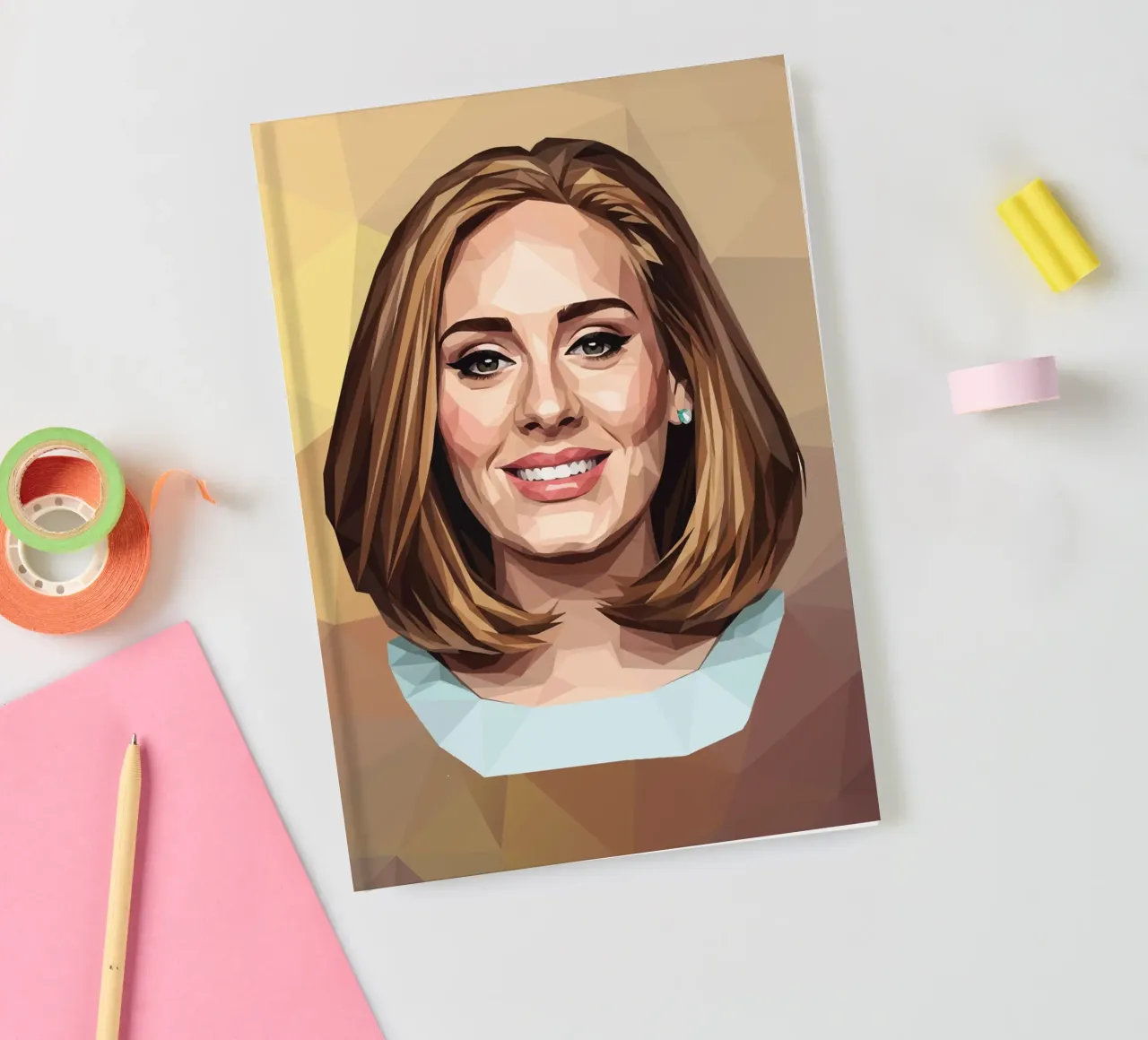 Adele Lowpoly notebook by Low Profile