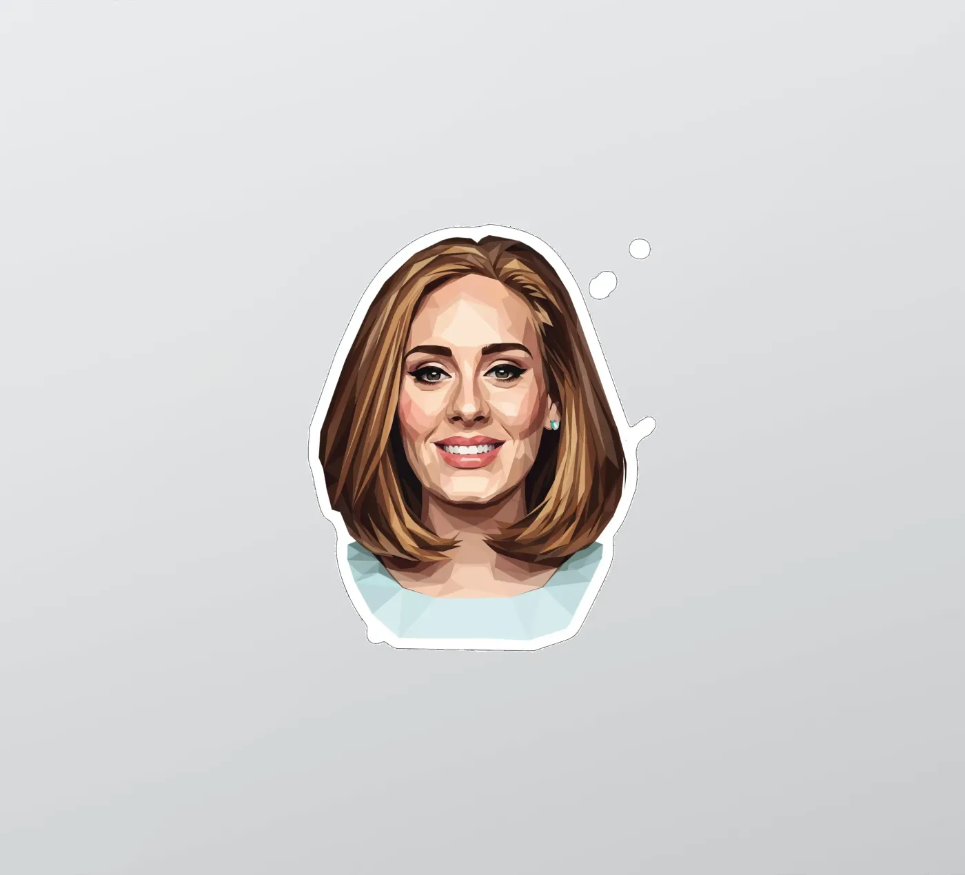 Adele Lowpoly autocollant de Low Profile