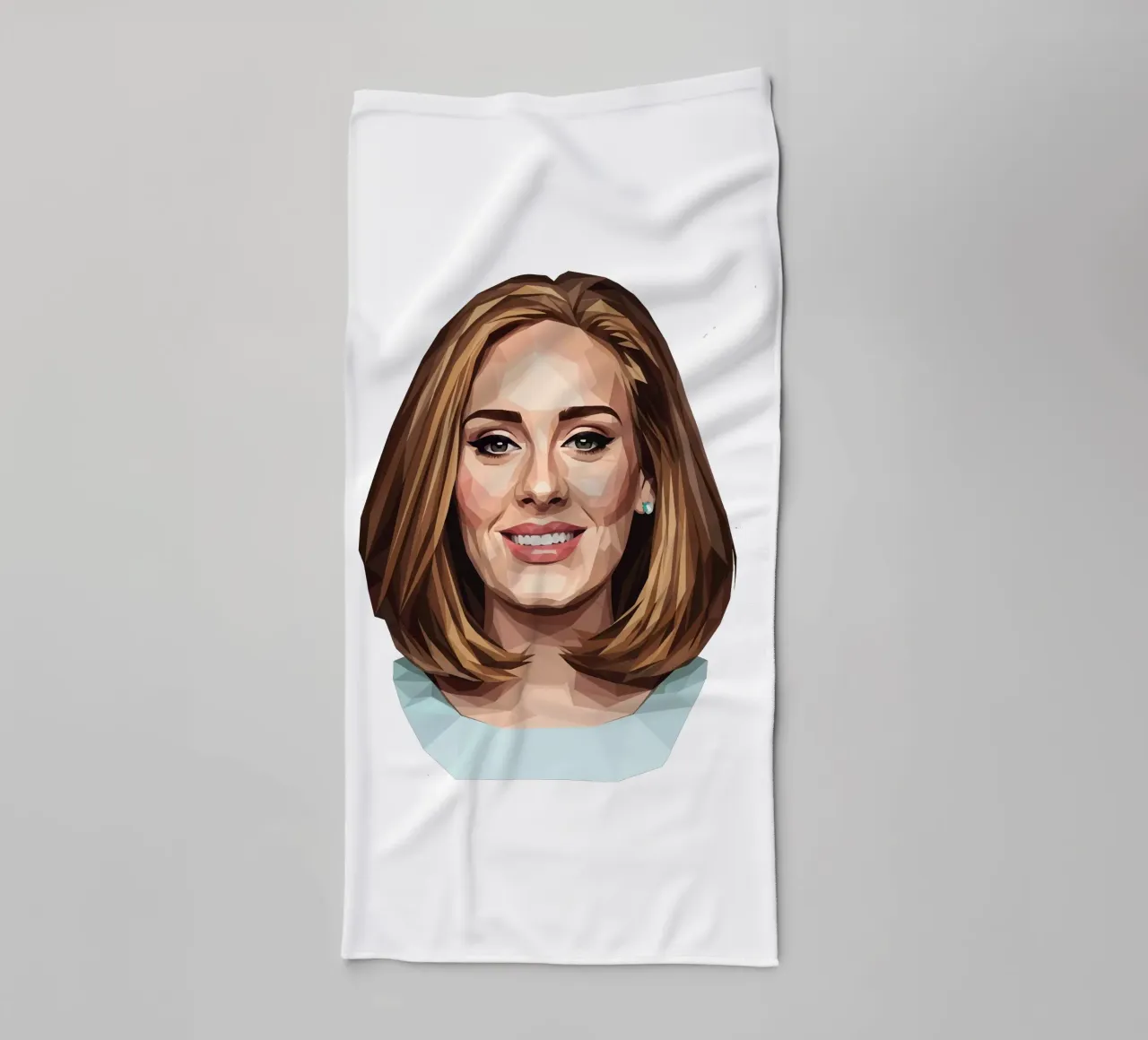 Adele Lowpoly towel by Low Profile