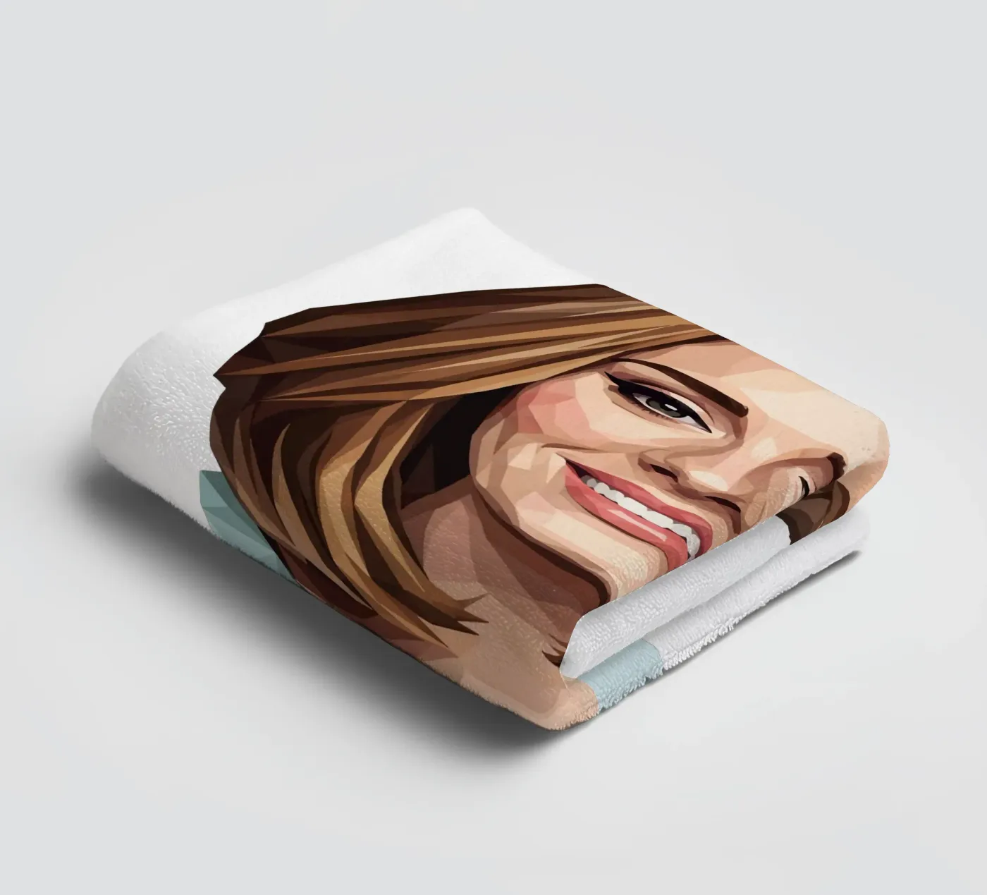 Adele Lowpoly Handtuch von Low Profile