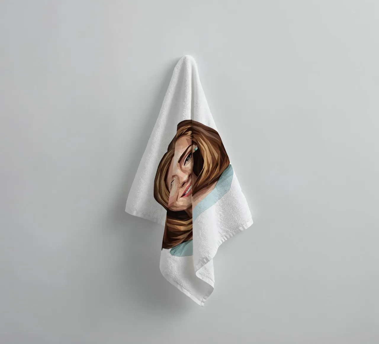 Adele Lowpoly towel by Low Profile