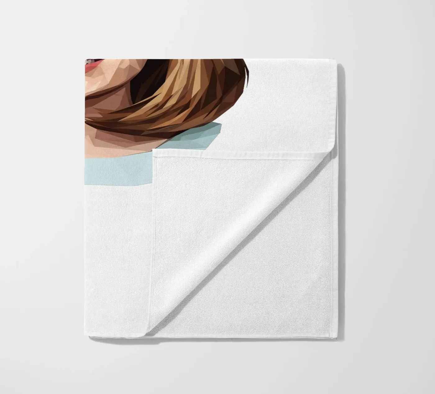 Adele Lowpoly Strandtuch von Low Profile