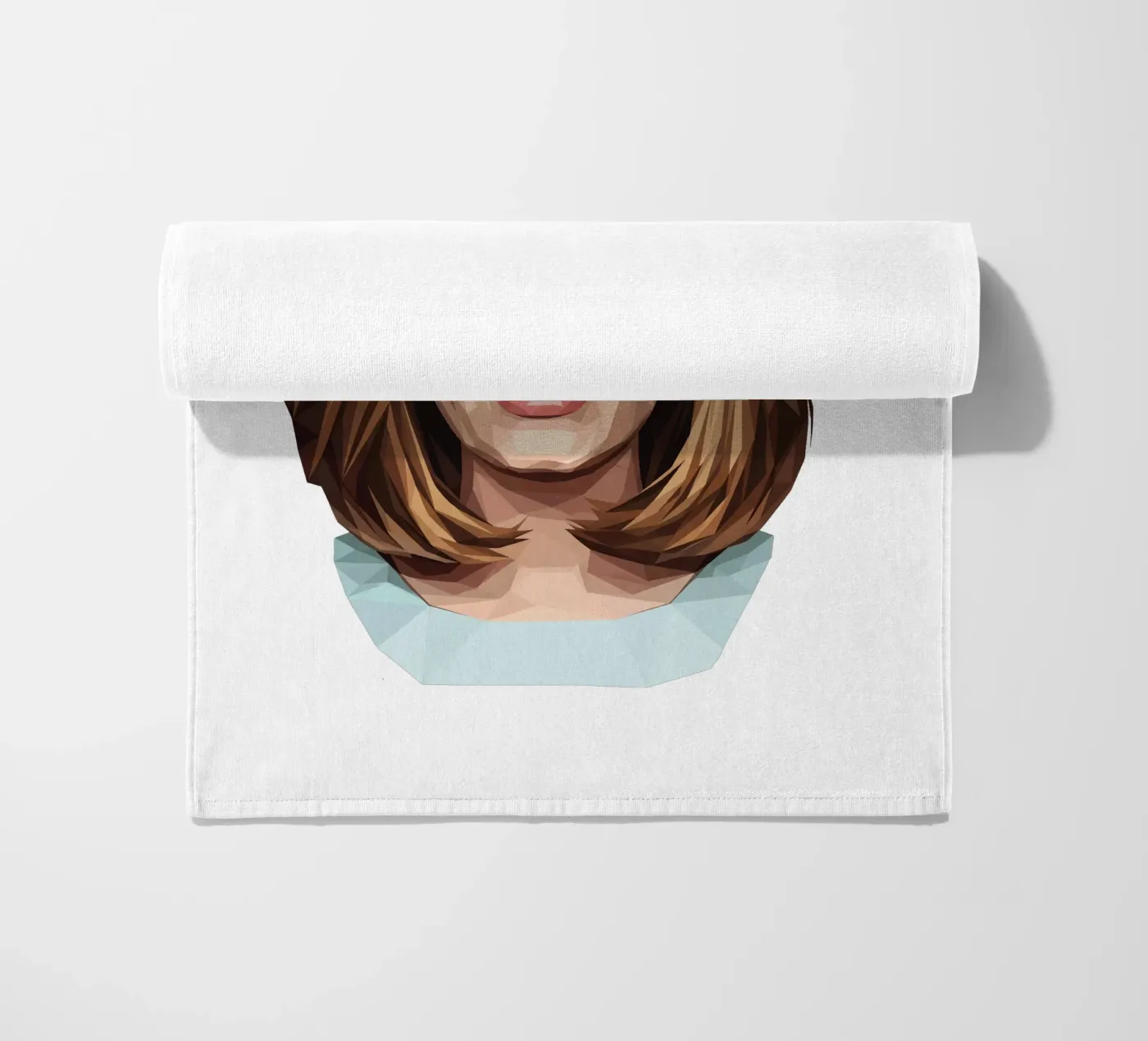 Adele Lowpoly Strandtuch von Low Profile