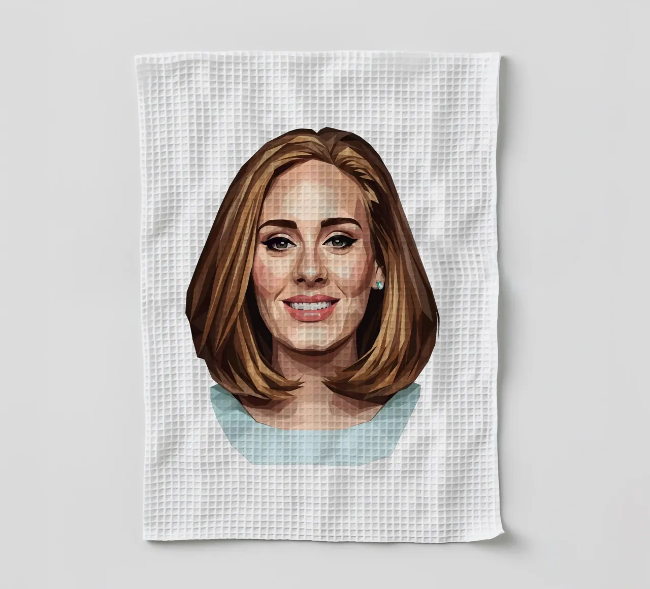 Adele Lowpoly Geschirrtuch von Low Profile