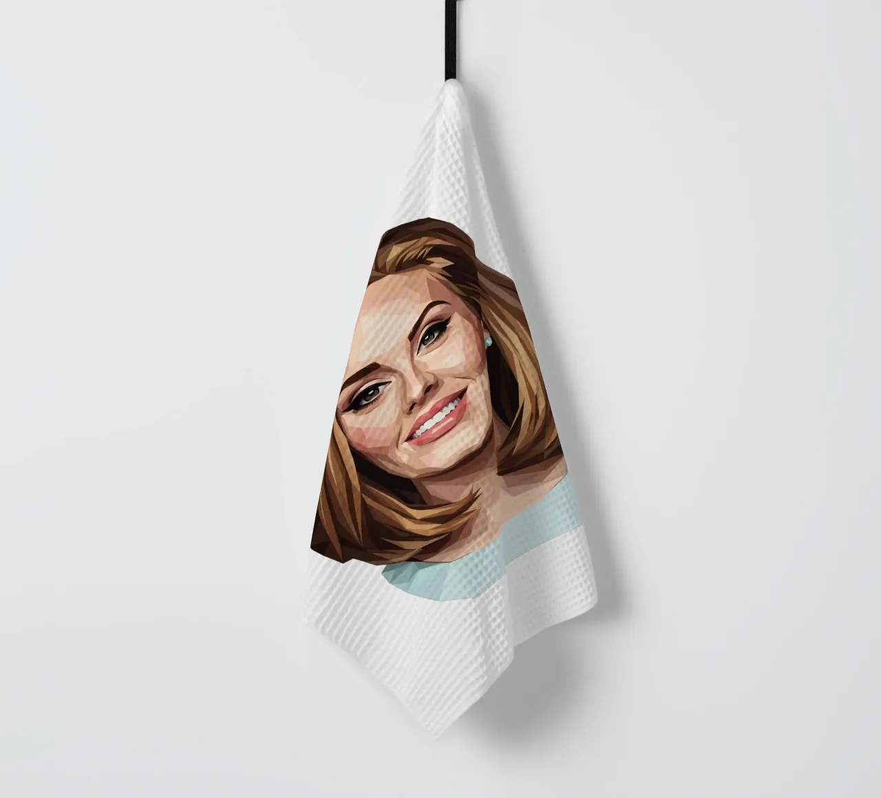 Adele Lowpoly Geschirrtuch von Low Profile