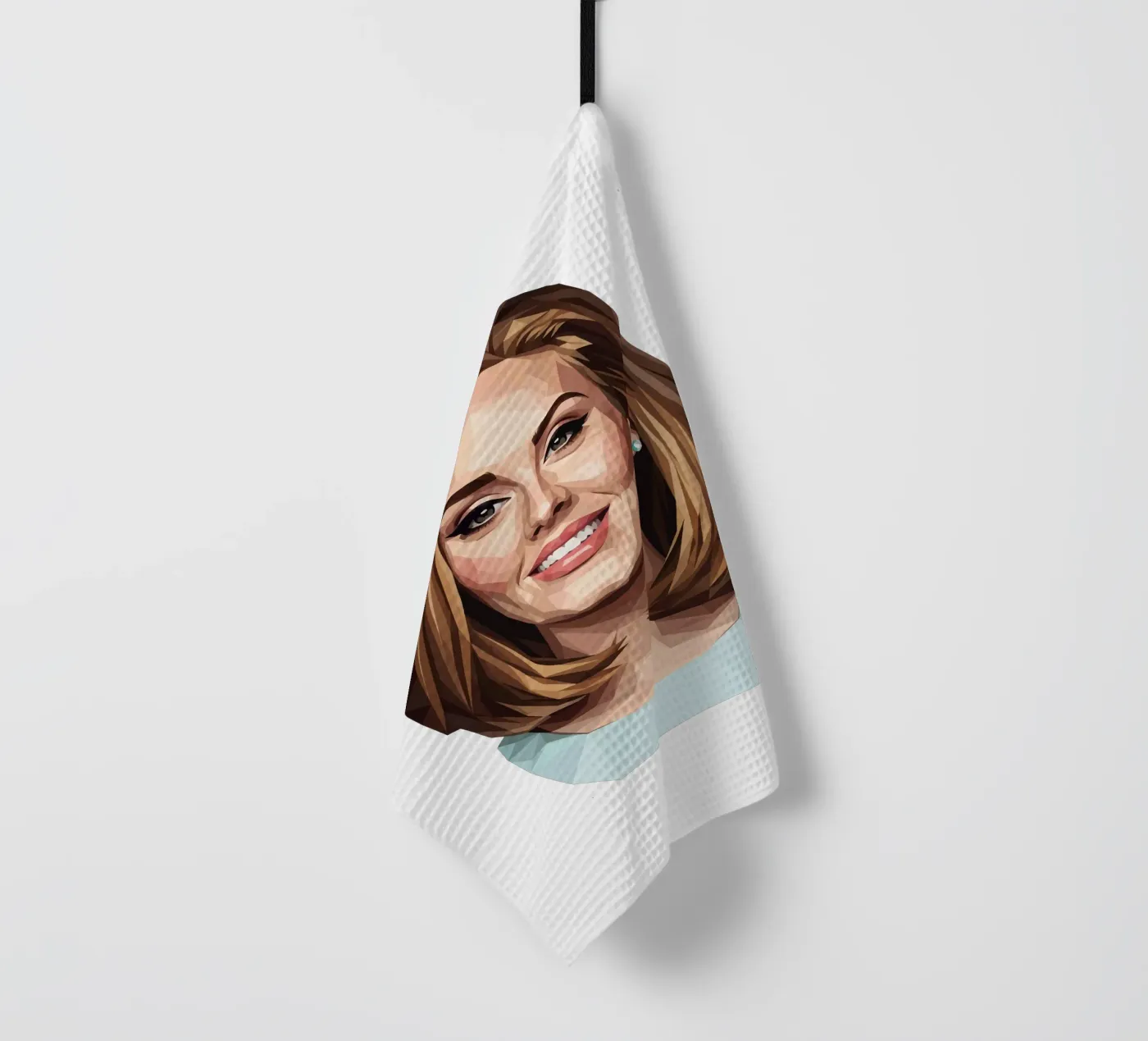 Adele Lowpoly Geschirrtuch von Low Profile