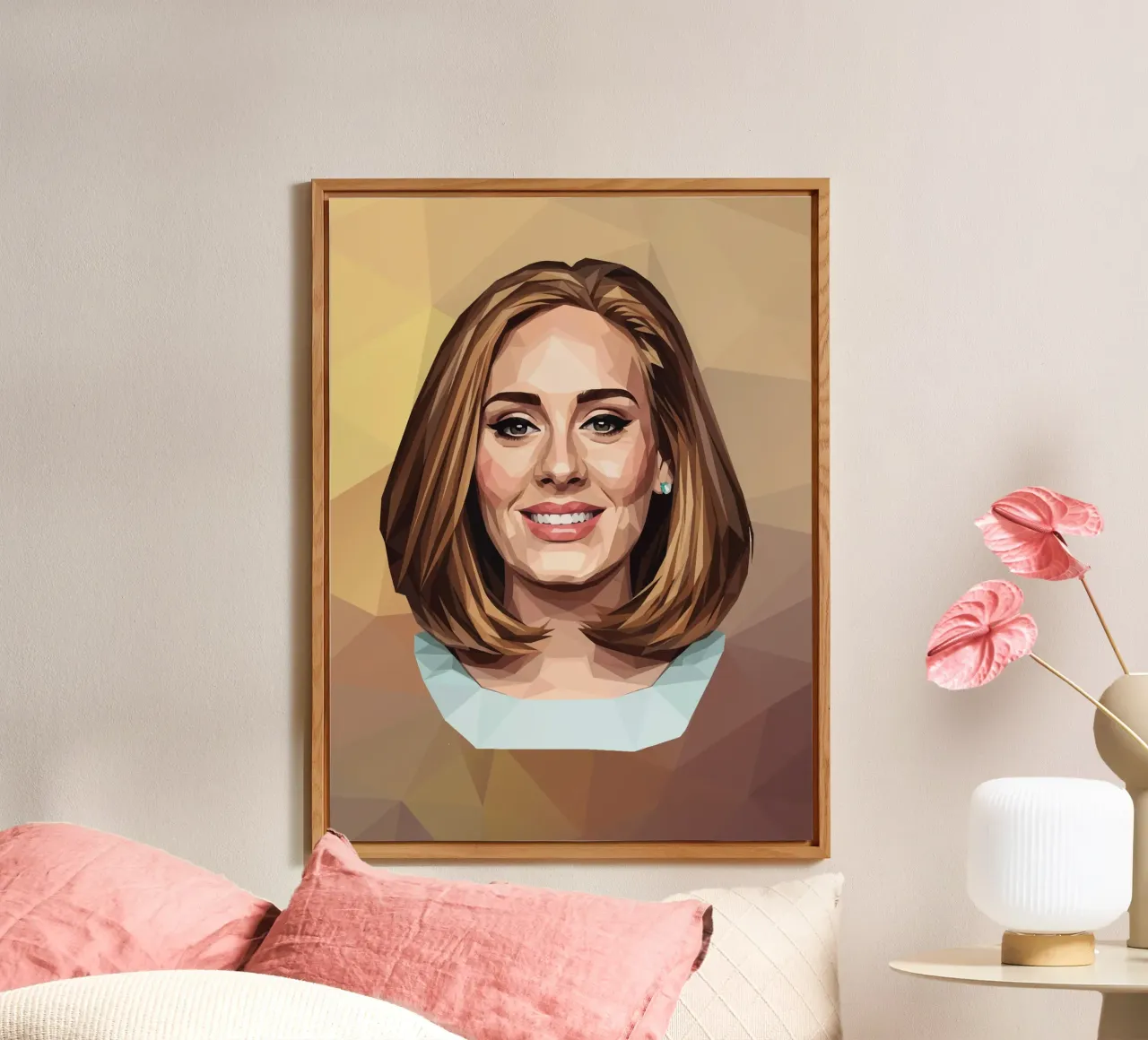 Adele Lowpoly alluminio dibond da Low Profile