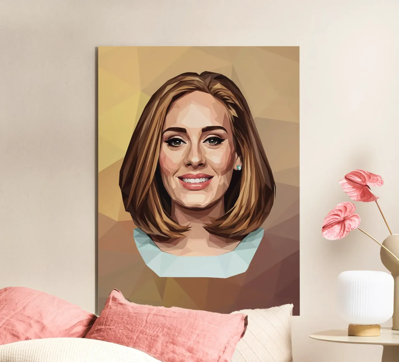Adele Lowpoly alluminio dibond da Low Profile