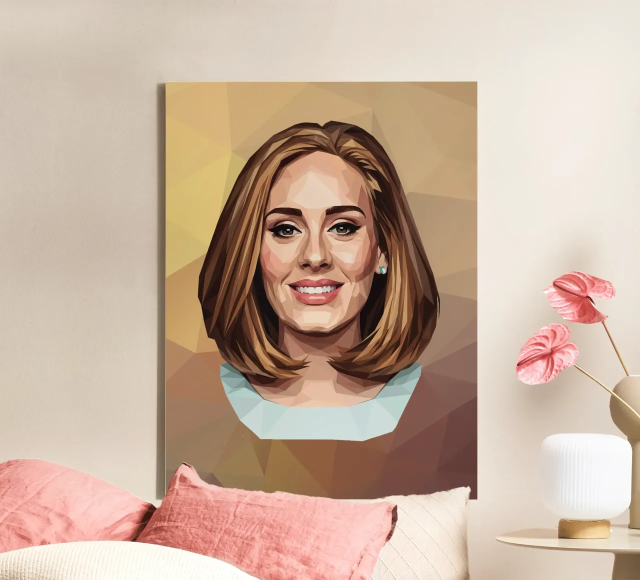 Adele Lowpoly tela con Cornice a cassetta da Low Profile
