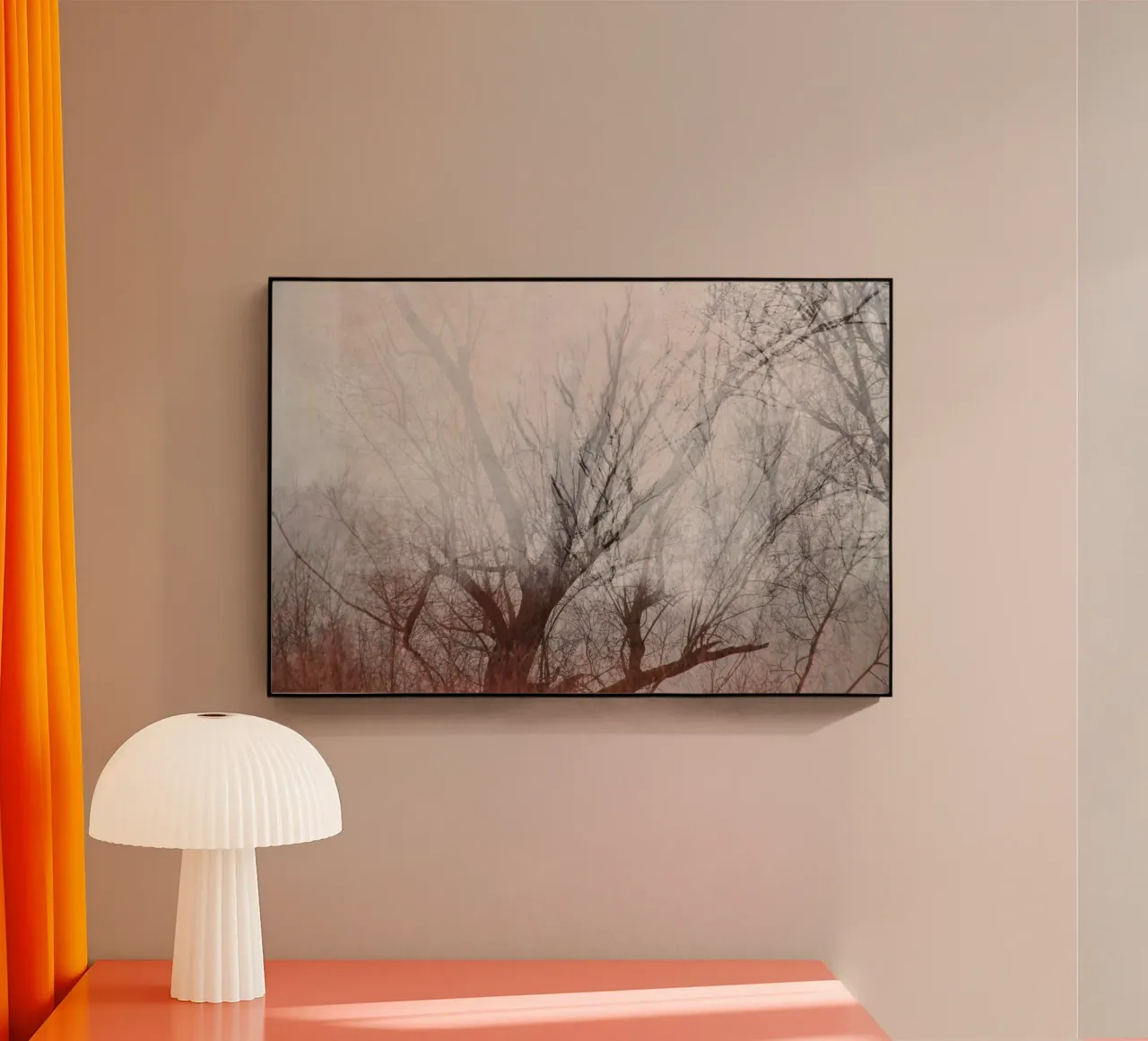 lakeshore trees plexiglass da Visuelle Poesie am Wegesrand