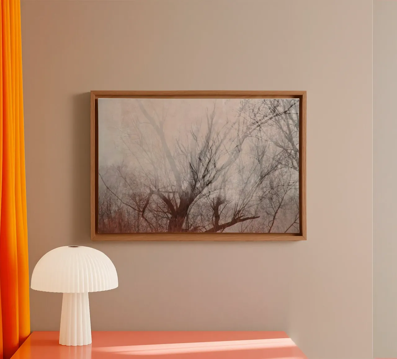 lakeshore trees canvas by Visuelle Poesie am Wegesrand