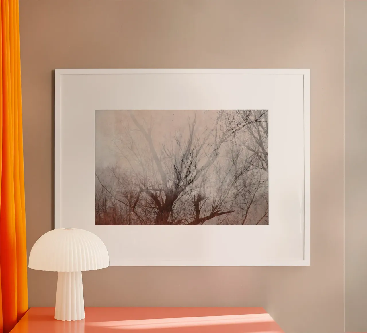 lakeshore trees poster da Visuelle Poesie am Wegesrand