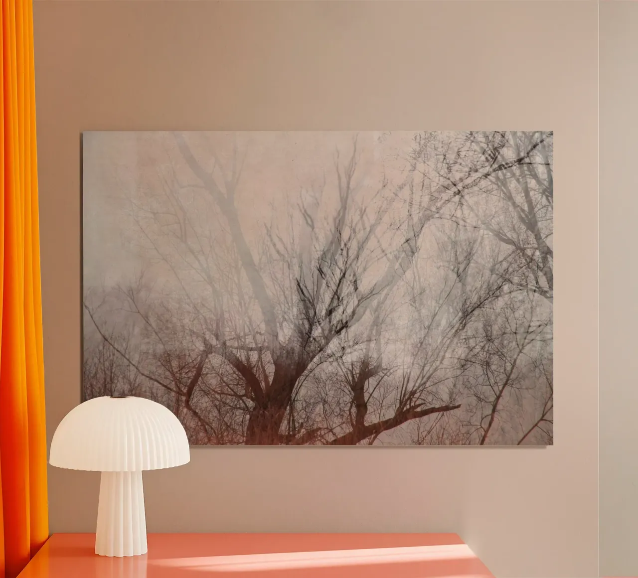 lakeshore trees poster da Visuelle Poesie am Wegesrand