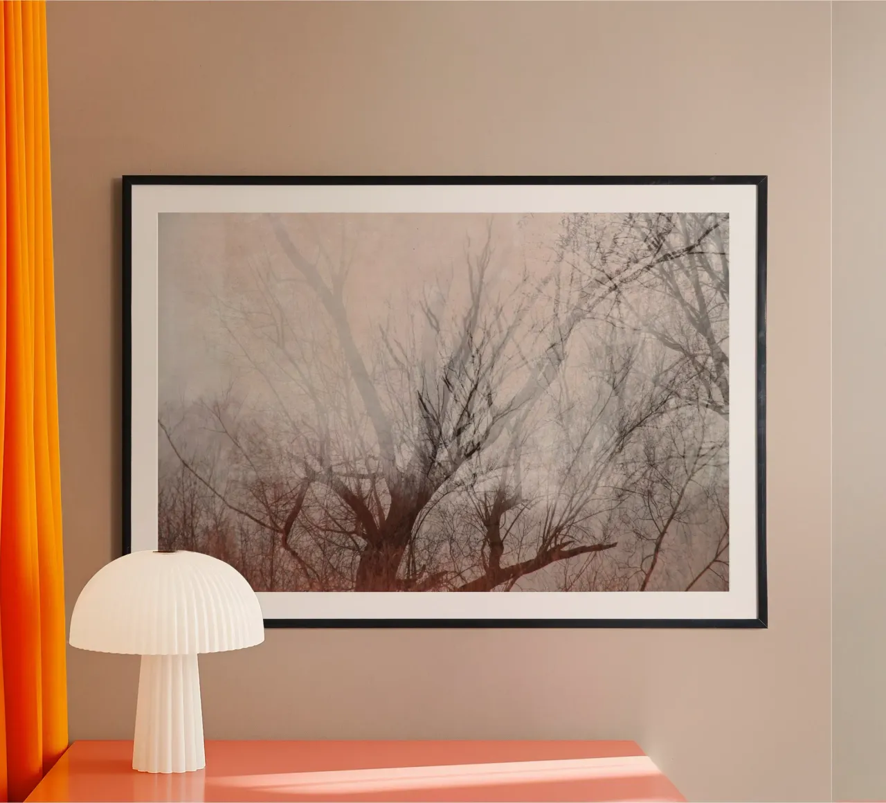 lakeshore trees poster da Visuelle Poesie am Wegesrand
