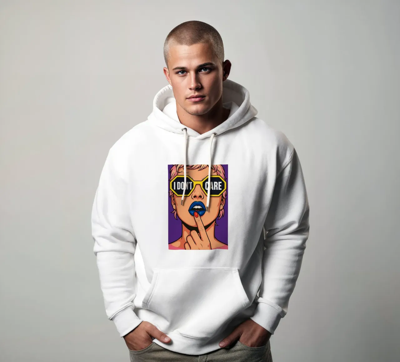Donne che non mi interessano felpa con cappuccio da kadilans