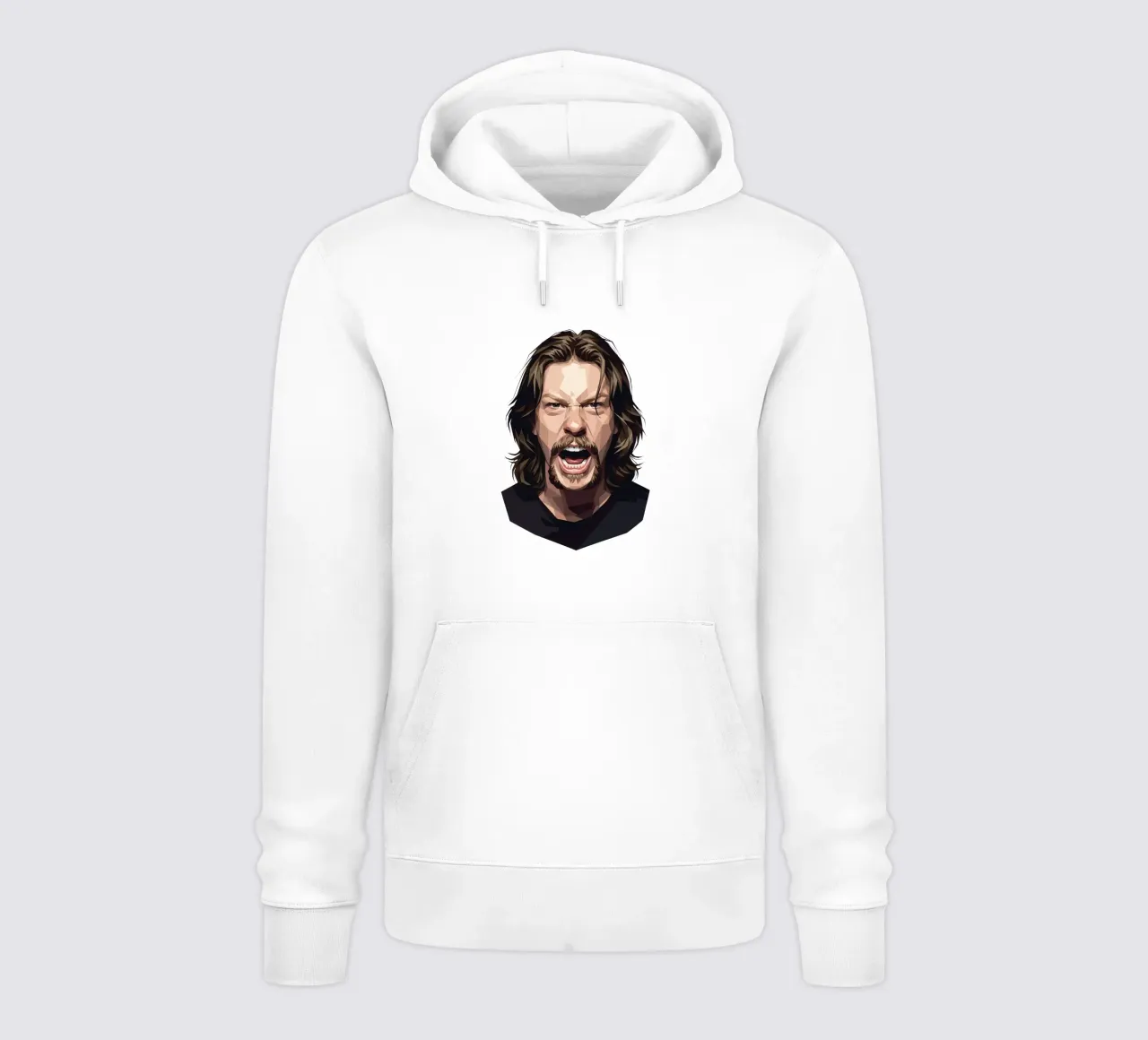 James Hetfield Urlo Low Poly felpa con cappuccio da Low Profile