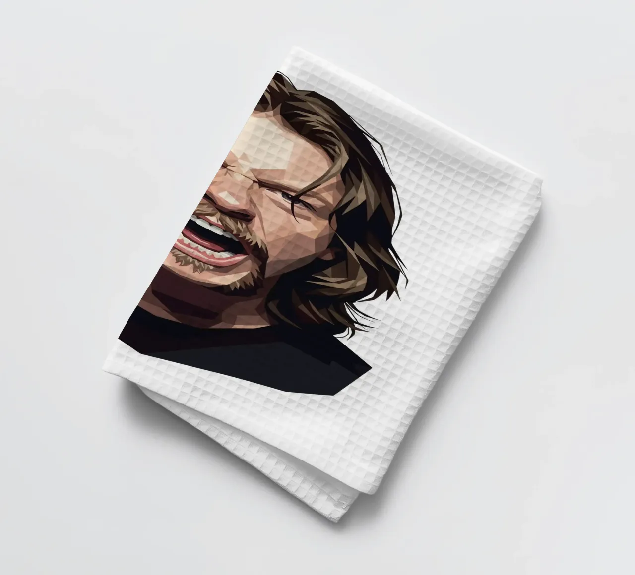 James Hetfield Urlo Low Poly canovaccio da cucina da Low Profile