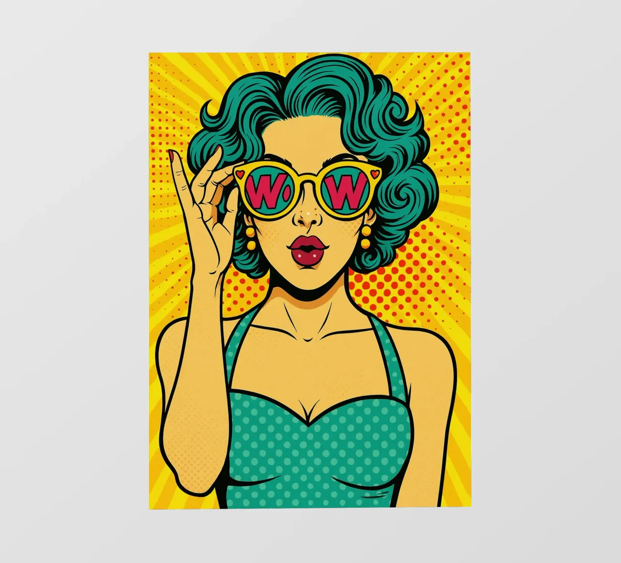 donne retro popart telo in pvc da kadilans