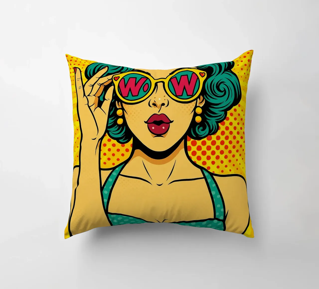 donne retro popart cuscino da kadilans