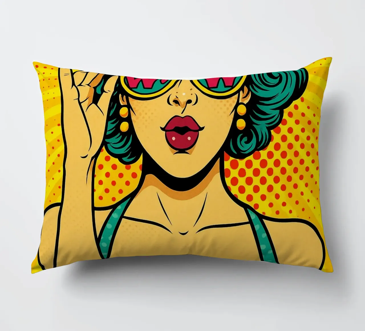 donne retro popart cuscino da kadilans