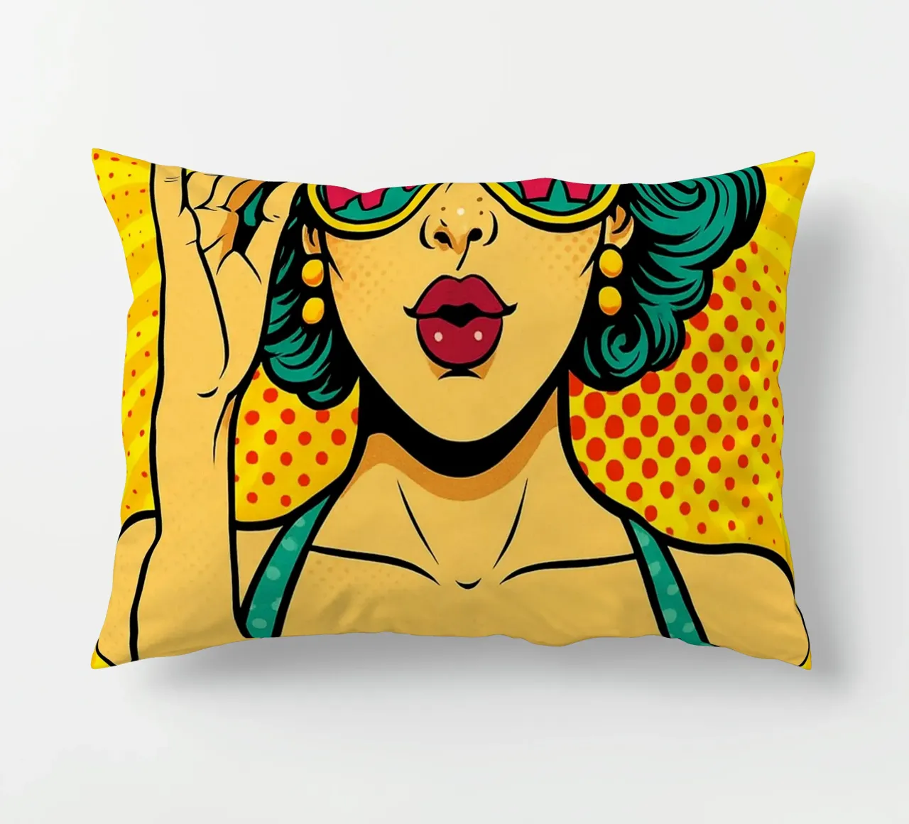 donne retro popart cuscino da kadilans
