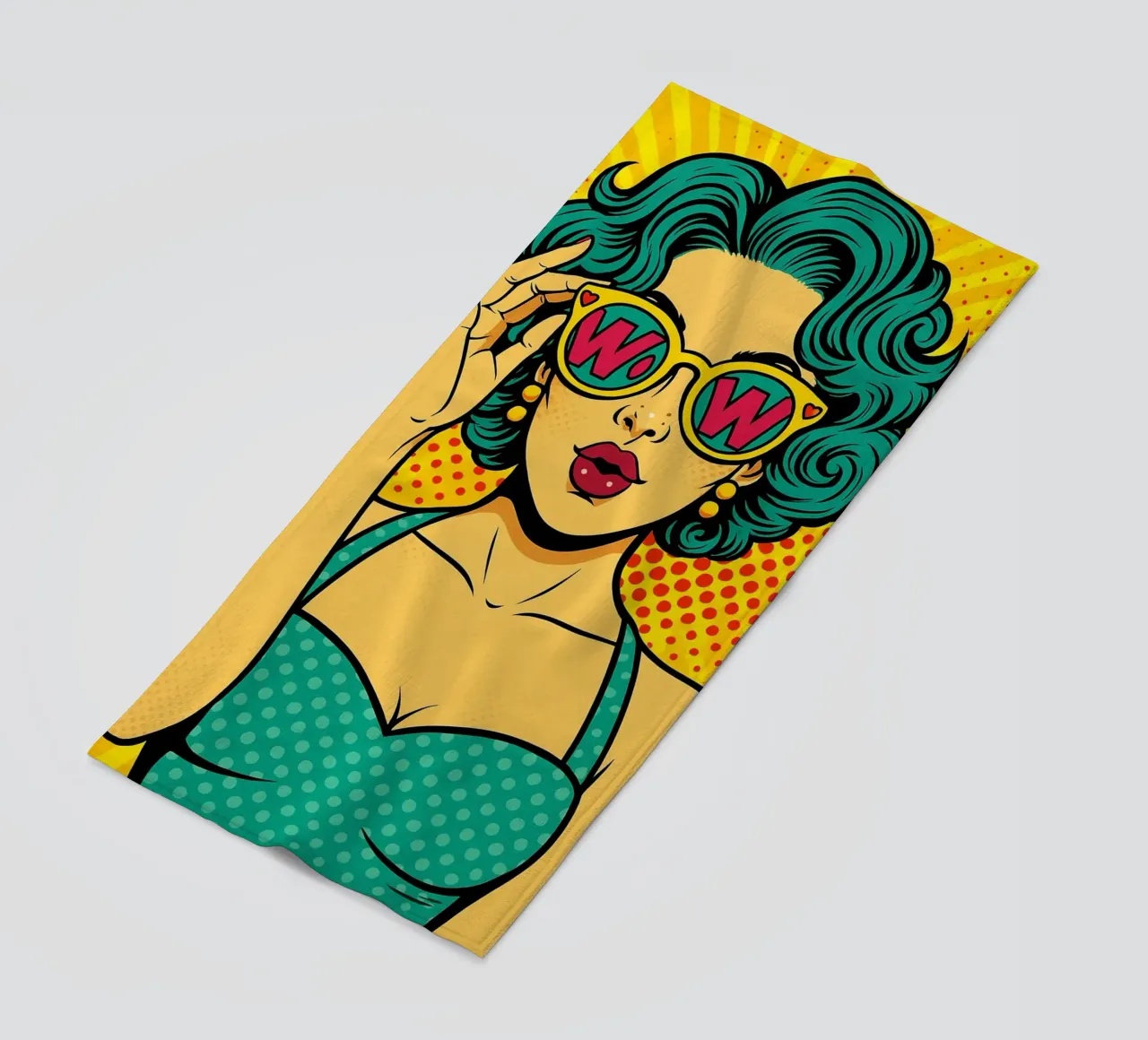 donne retro popart telo mare da kadilans