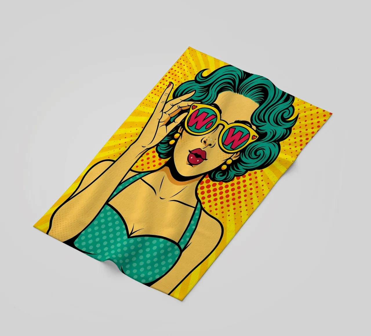 donne retro popart telo mare da kadilans