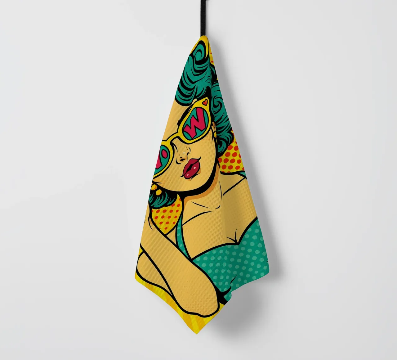donne retro popart canovaccio da cucina da kadilans