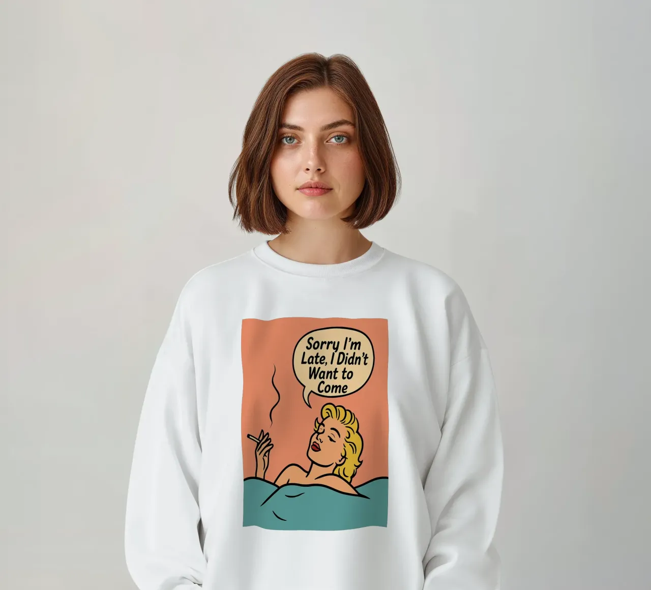 donne retro popart felpa da kadilans