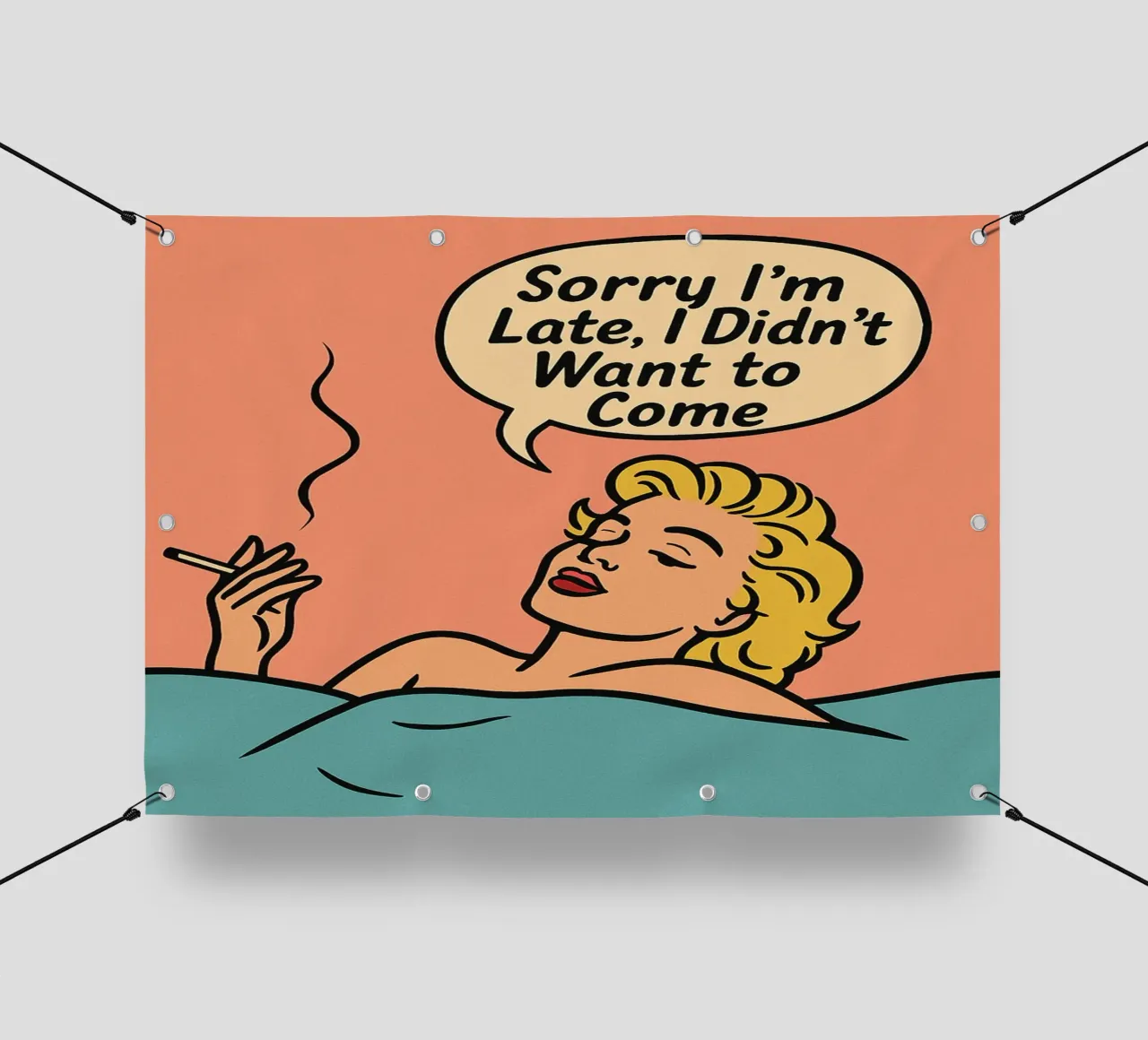 donne retro popart telo in pvc da kadilans