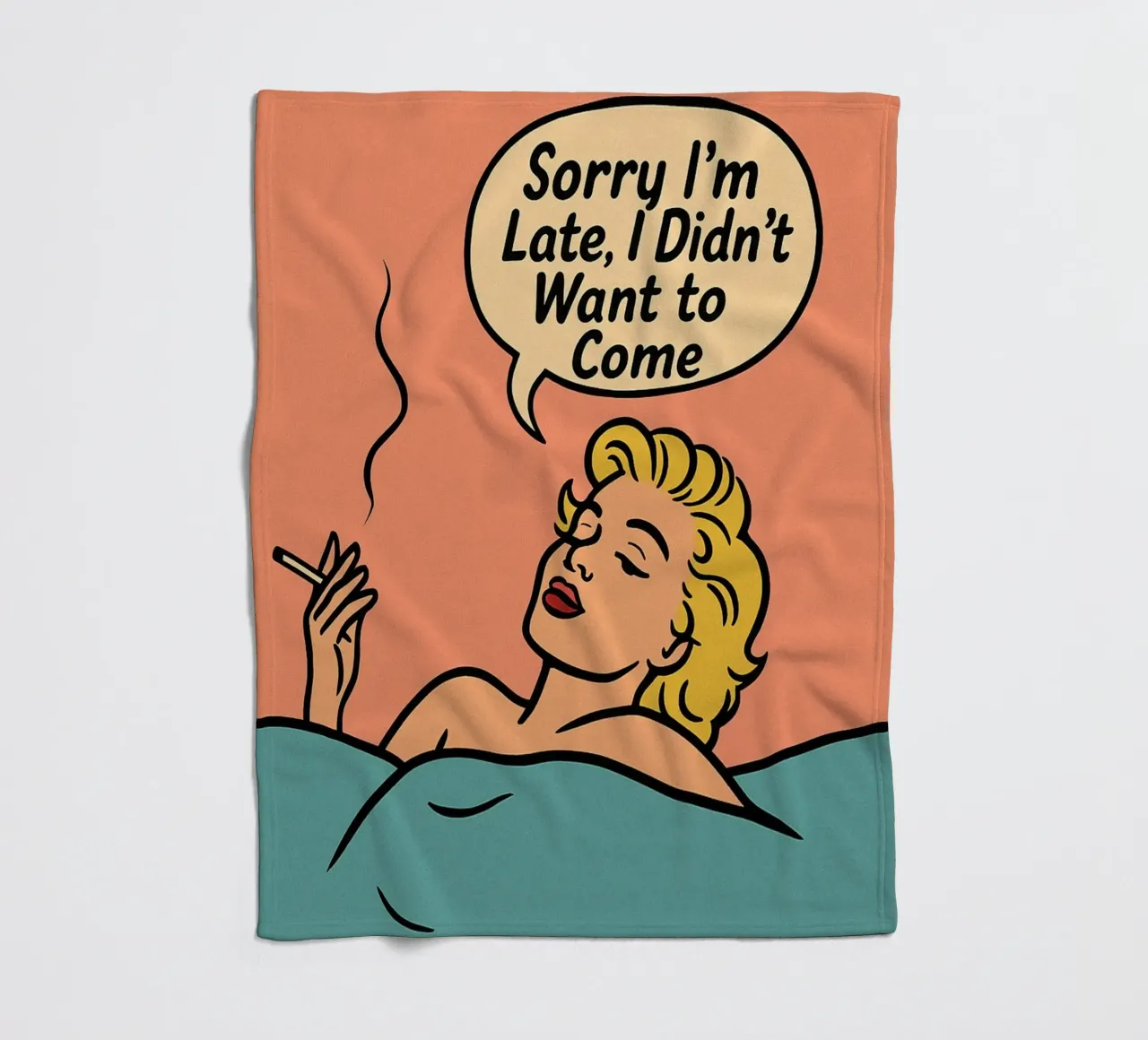 donne retro popart coperta in pile da kadilans