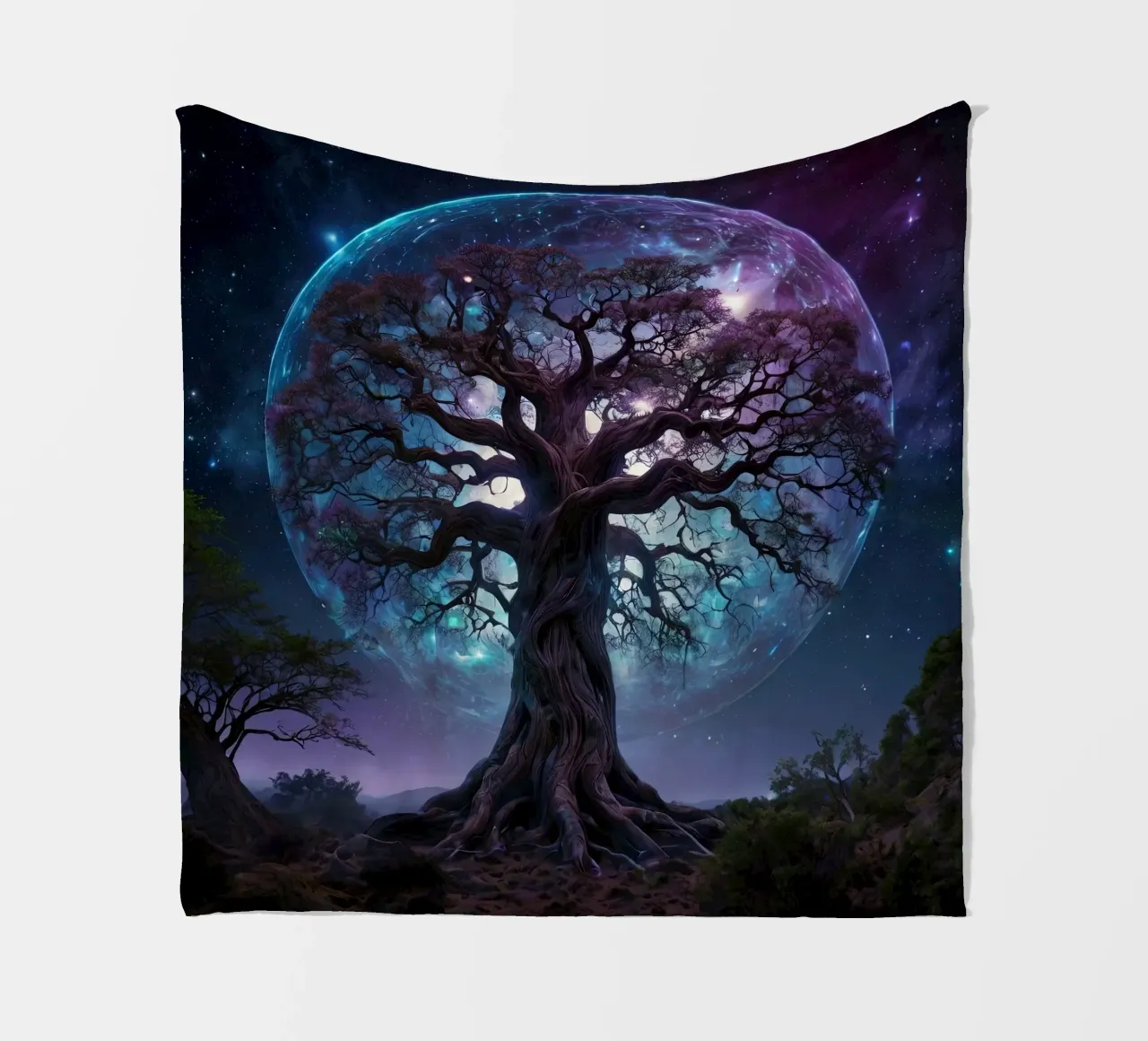 Albero magico 2 coperta in pile da Delaney Okuneva