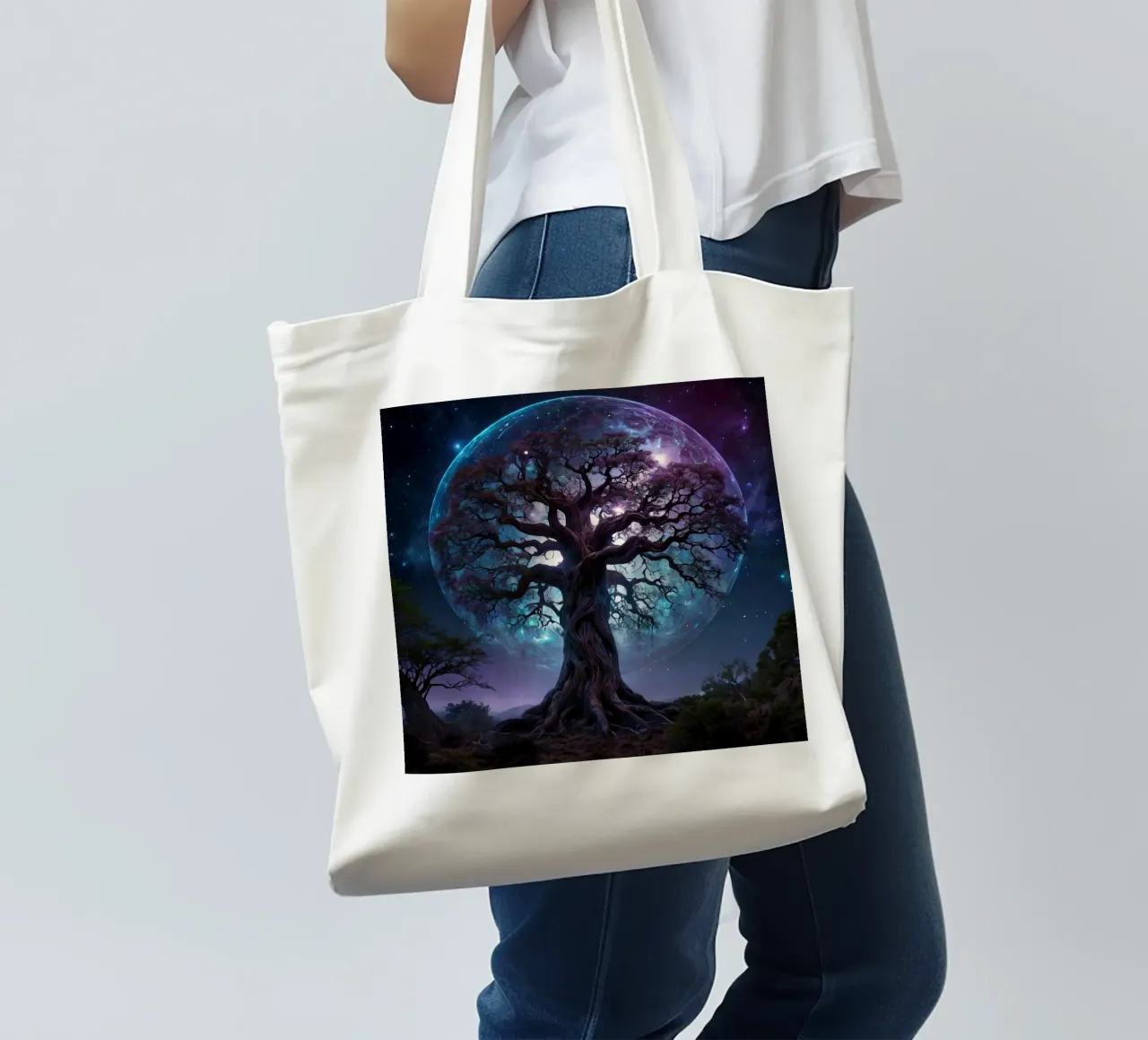 Albero magico 2 borsa in juta da Delaney Okuneva
