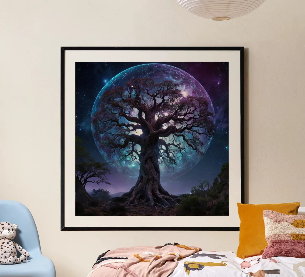 Albero magico 2 poster con telaio in legno da Delaney Okuneva