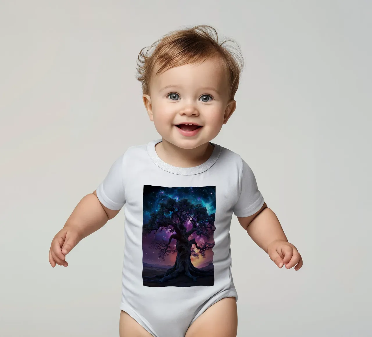 Albero magico 3 body neonato maniche corte da Delaney Okuneva