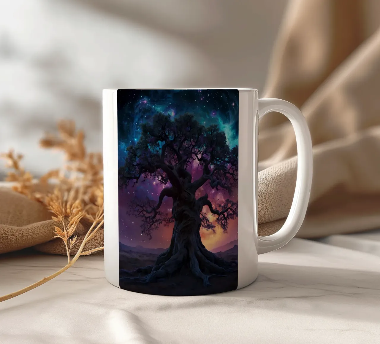 Albero magico 3 tazza in ceramica da Delaney Okuneva