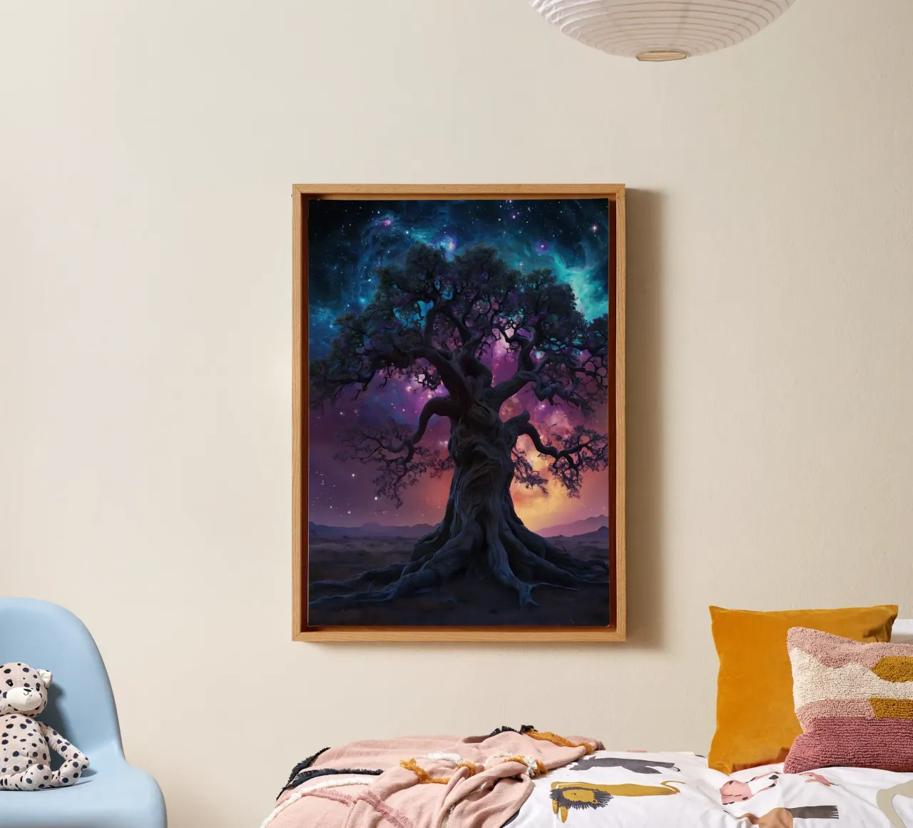 Albero magico 3 tela con Cornice a cassetta da Delaney Okuneva