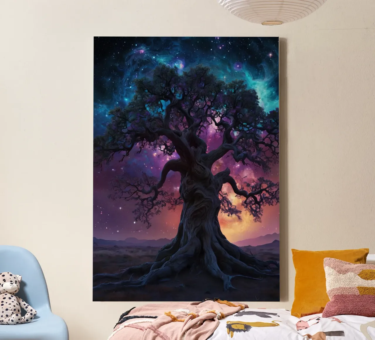 Albero magico 3 tela con Cornice a cassetta da Delaney Okuneva