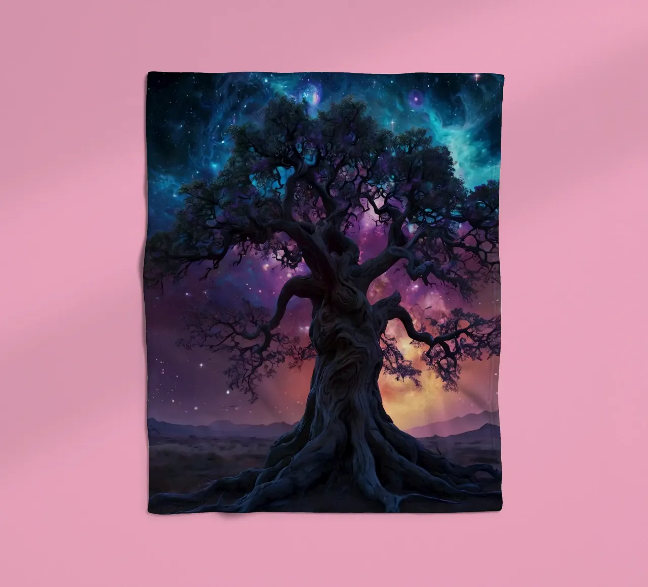 Albero magico 3 coperta in pile da Delaney Okuneva
