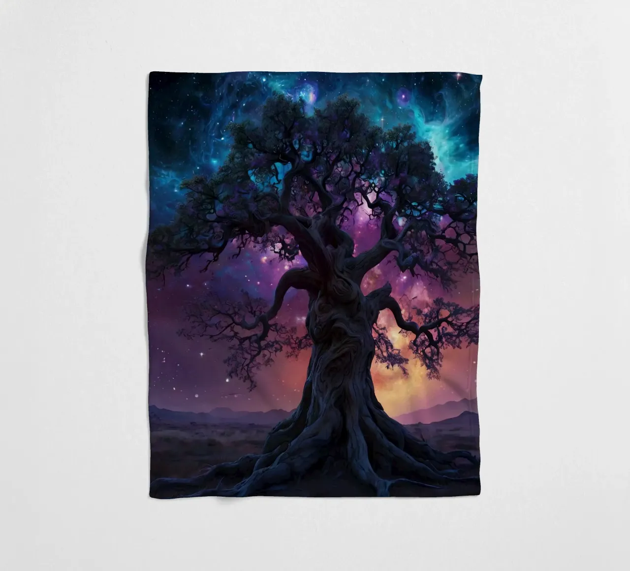 Albero magico 3 coperta in pile da Delaney Okuneva
