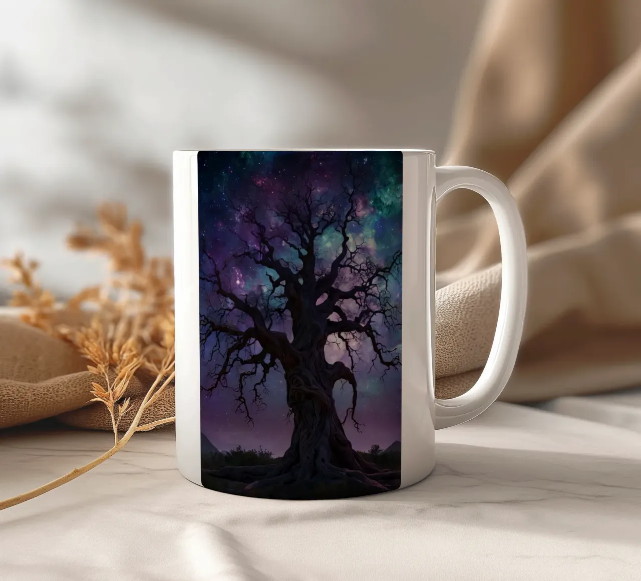 Albero magico 5 tazza in ceramica da Delaney Okuneva