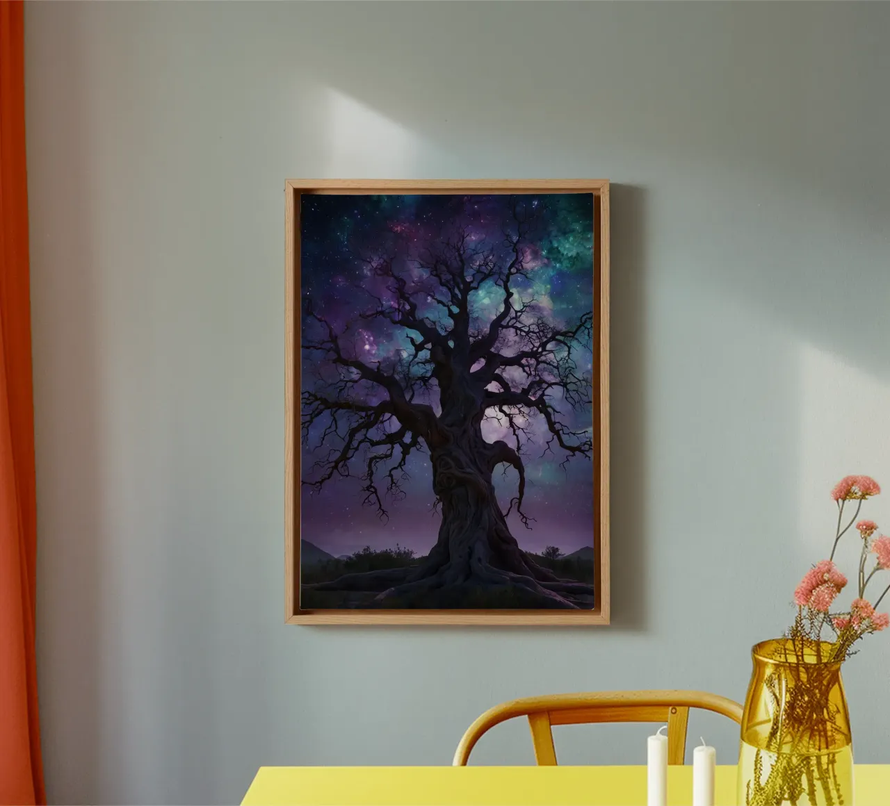 Albero magico 5 tela con Cornice a cassetta da Delaney Okuneva