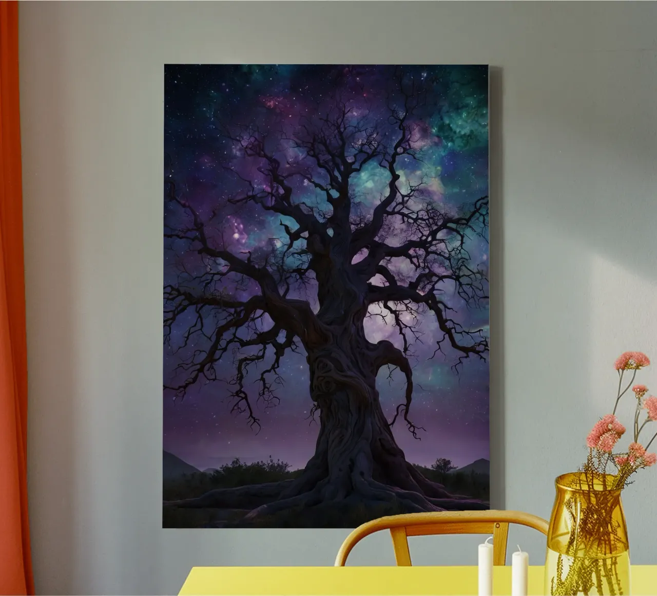 Albero magico 5 tela con Cornice a cassetta da Delaney Okuneva
