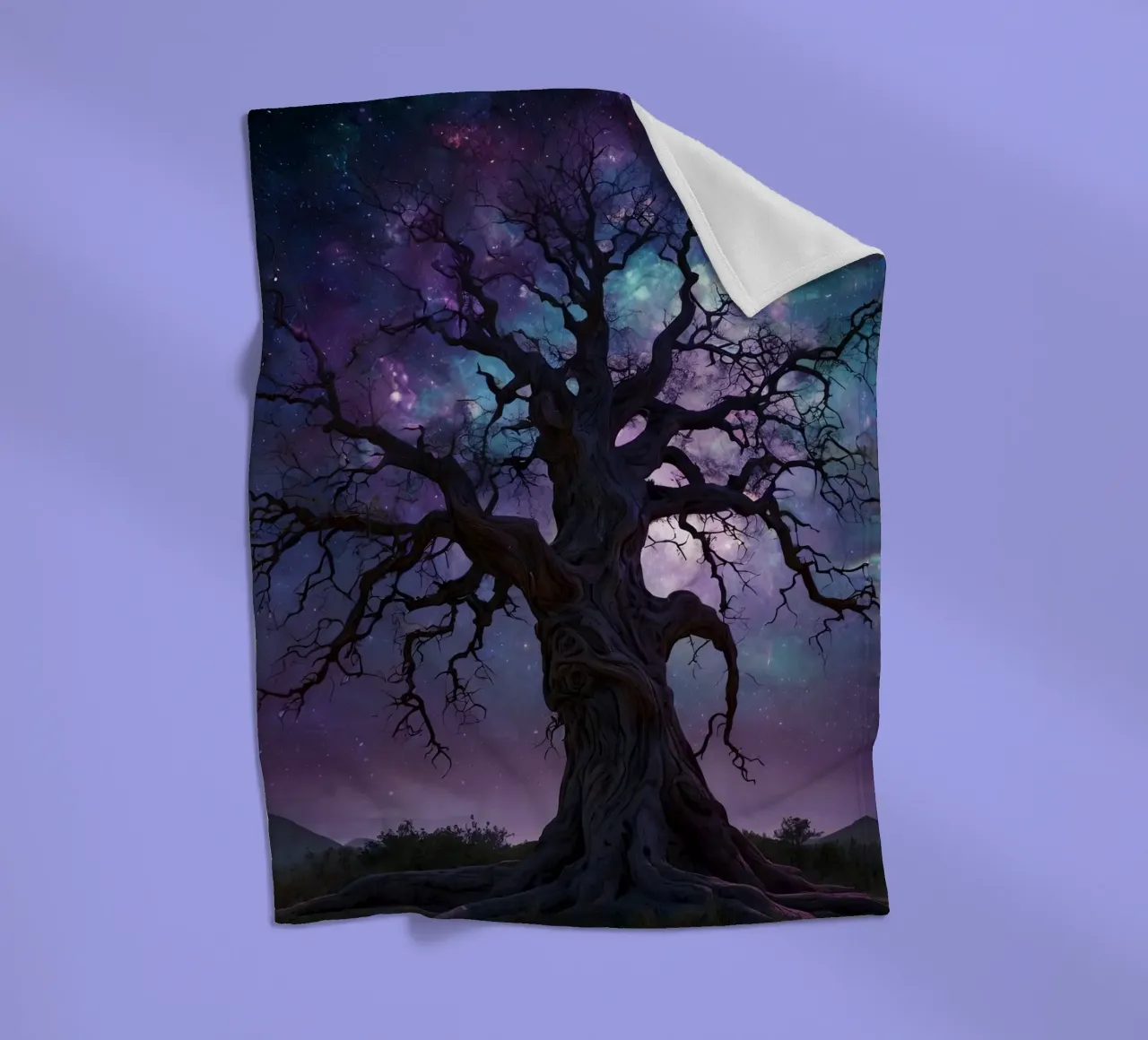 Albero magico 5 coperta in pile da Delaney Okuneva