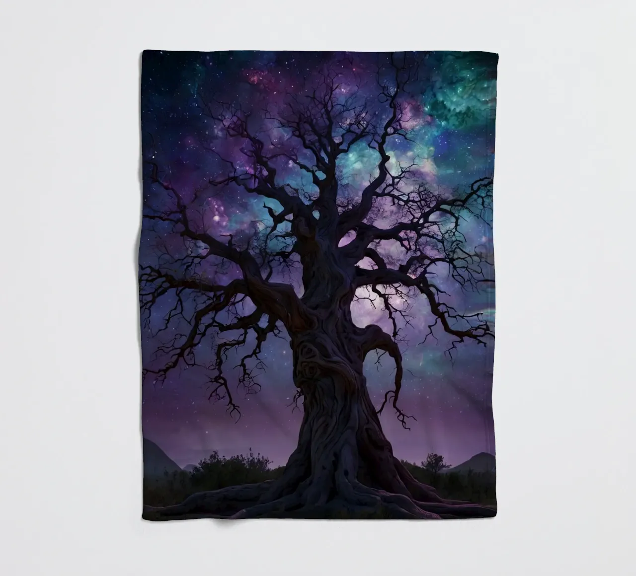 Albero magico 5 coperta in pile da Delaney Okuneva