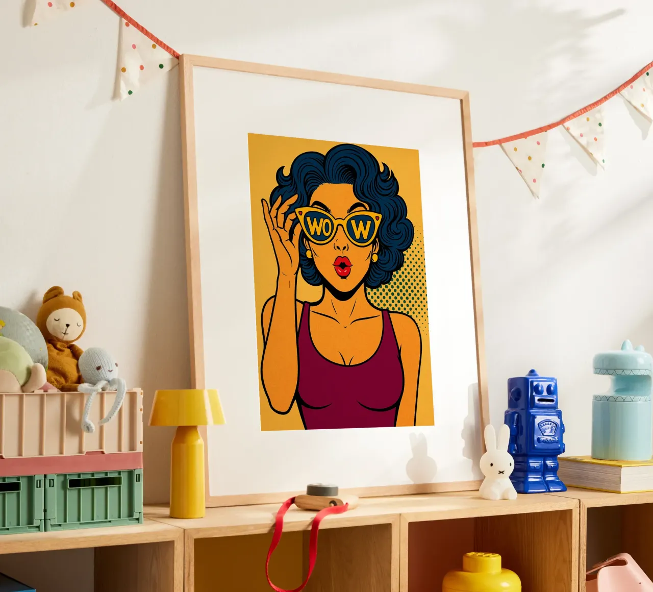 occhiali da donna wow poster da kadilans